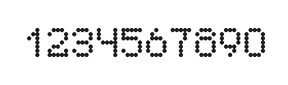 5×7数字点阵字体 ddN57AA0228