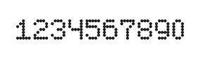 5×7数字点阵字体 ddN57AA0266