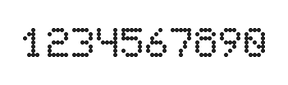 5×7数字点阵字体 ddN57AA0333