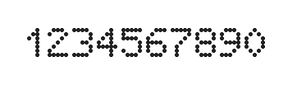 5×7数字点阵字体 ddN57AA0366