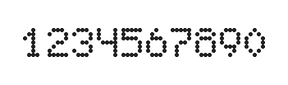 5×7数字点阵字体 ddN57AA0372