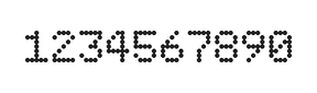 5×7数字点阵字体 ddN57AA0378