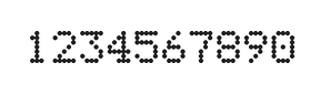 5×7数字点阵字体 ddN57AA0381
