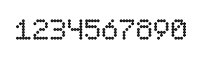 5×7数字点阵字体 ddN57AA0396