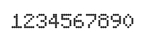5×7数字点阵字体 ddN57AA0424