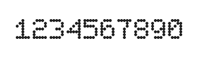5×7数字点阵字体 ddN57AA0437