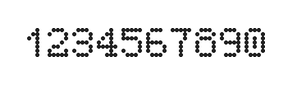 5×7数字点阵字体 ddN57AA0439