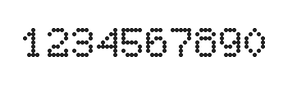 5×7数字点阵字体 ddN57AA0448