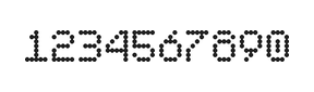 5×7数字点阵字体 ddN57AA0467