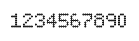 5×7数字点阵字体 ddN57AA0469