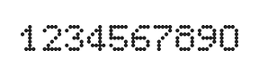 5×7数字点阵字体 ddN57AA0500