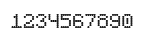 5×7数字点阵字体 ddN57AA0505