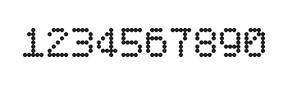 5×7数字点阵字体 ddN57AA0537