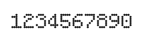 5×7数字点阵字体 ddN57AA0556