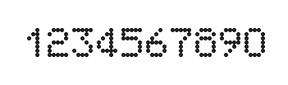 5×7数字点阵字体 ddN57AA0569