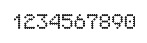 5×7数字点阵字体 ddN57AA0580