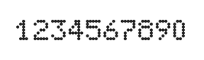 5×7数字点阵字体 ddN57AA0581