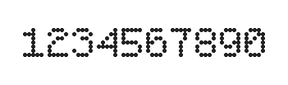 5×7数字点阵字体 ddN57AA0584