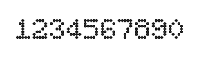 5×7数字点阵字体 ddN57AA0595