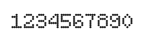 5×7数字点阵字体 ddN57AA0621