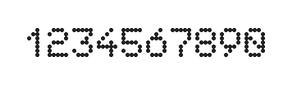 5×7数字点阵字体 ddN57AA0639