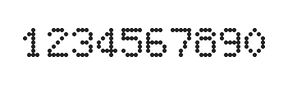 5×7数字点阵字体 ddN57AA0674