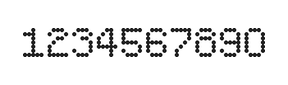 5×7数字点阵字体 ddN57AA0678