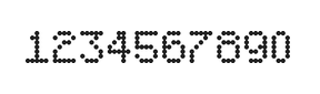5×7数字点阵字体 ddN57AA0824