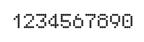 5×7数字点阵字体 ddN57AA0829