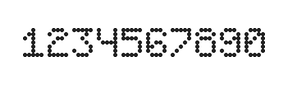 5×7数字点阵字体 ddN57AA0833