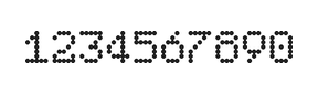 5×7数字点阵字体 ddN57AA0848