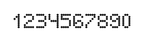 5×7数字点阵字体 ddN57AA0857