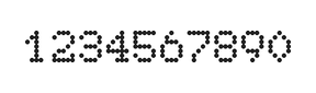 5×7数字点阵字体 ddN57AA0858