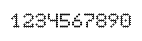5×7数字点阵字体 ddN57AA0867