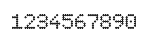 5×7数字点阵字体 ddN57AA0869