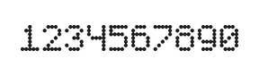 5×7数字点阵字体 ddN57AA0877