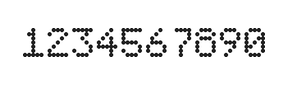 5×7数字点阵字体 ddN57AA0878