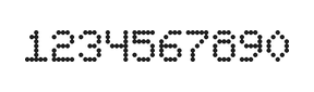 5×7数字点阵字体 ddN57AA0881