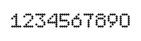 5×7数字点阵字体 ddN57AA0896
