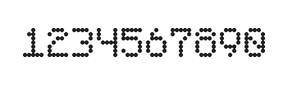 5×7数字点阵字体 ddN57AA0930