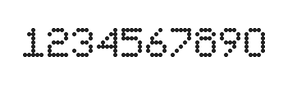 5×7数字点阵字体 ddN57AA0939