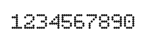5×7数字点阵字体 ddN57AA0941