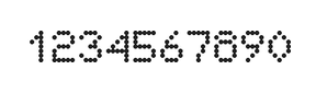 5×7数字点阵字体 ddN57AA0945