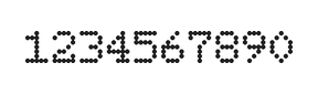 5×7数字点阵字体 ddN57AA0946