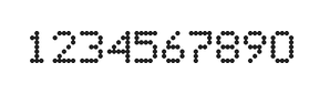 5×7数字点阵字体 ddN57AA0947