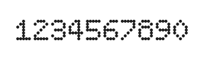 5×7数字点阵字体 ddN57AA0970