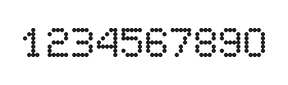 5×7数字点阵字体 ddN57AA0981
