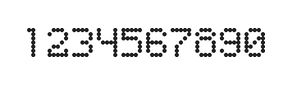 5×7数字点阵字体 ddN57AA0985