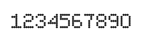5×7数字点阵字体 ddN57AA1006