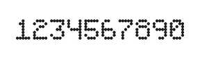 5×7数字点阵字体 ddN57AA1117